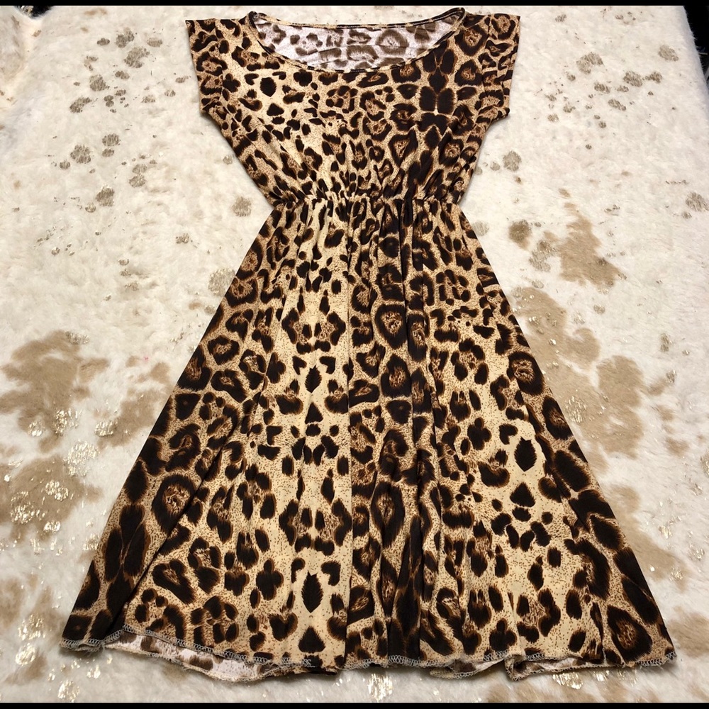 Boutique | Animal Print Dress Girls Size Large